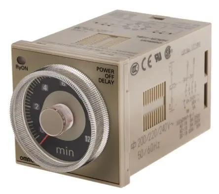 Produktfoto 1 von Omron H3CR Zeitrelais, DIN-Hutschiene 200V ac, 240 V ac, 0.05 to 12 min, 2 Kont. 1, 2-poliger Umschalter
