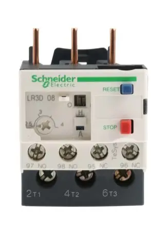 Produktfoto 1 von Schneider Electric TeSyS LR Thermisches Überlastrelais, / 2.5A, 4 A 1.5 kW 1 Schließer/1 Öffner, 600V / 4A 3P, 66 mm x