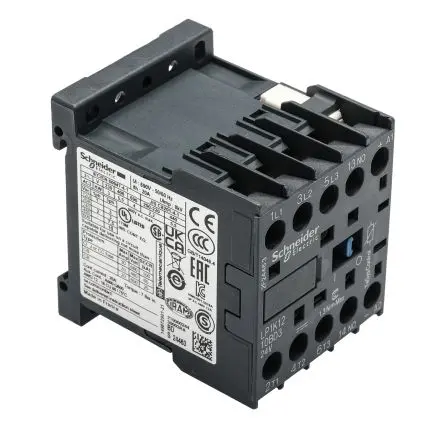 Produktfoto 1 von Schneider Electric TeSyS K Schütz 24V dc-Spule, 3-polig, 690V ac / 20 A 230V 5.5 kW 3 Schließer Motorsteuerung