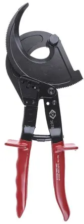 Produktfoto 1 von CK T3678 Glatt Ratschen-Kabelschneider, Schneidleistung 52 mm
