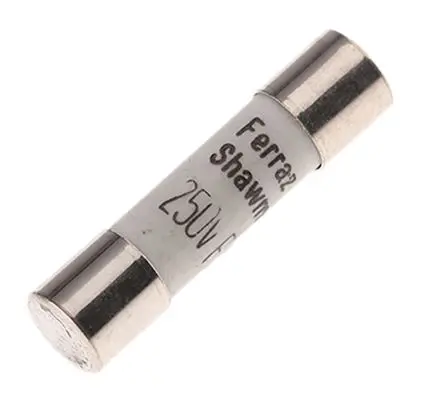 Produktfoto 1 von Mersen FF/FA Patronensicherung FF / 3.15A 5 x 20 mm 250V ac Keramik