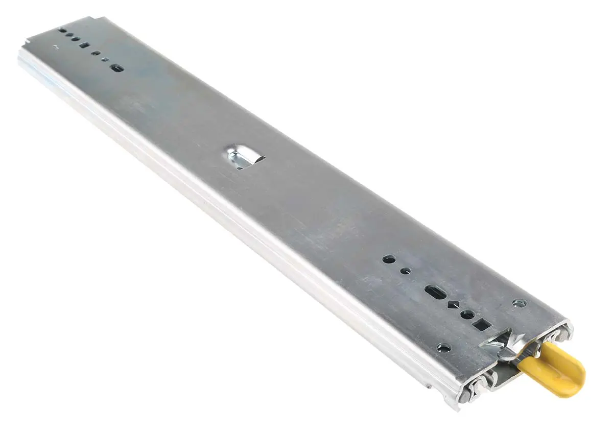 Produktfoto 1 von Accuride Selbstschließend Auszugsschiene Stahl 227kg Last 457.2 mm Weg L. 457.2 mm