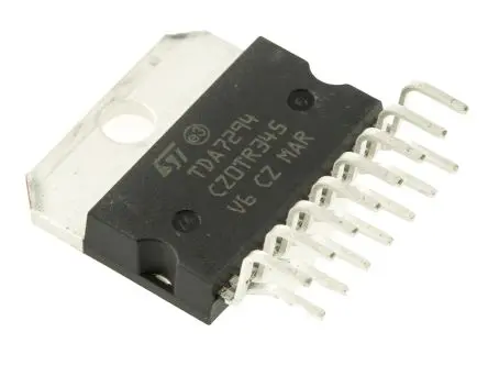 Produktfoto 1 von STMicroelectronics 1 Klasse A-B Audioverstärker 100W Audio-Leistungsverstärker Multiwatt 15-Pin 70 °C