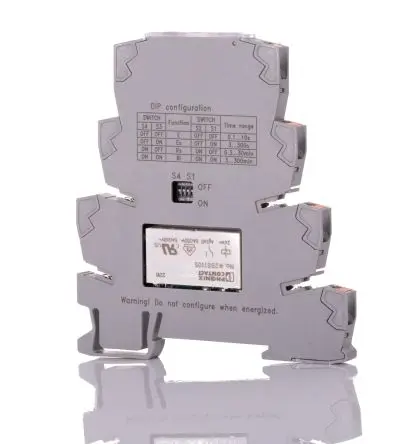 Produktfoto 1 von Phoenix Contact PLC-TR-1T-MUL-300M-PT Zeitrelais, DIN-Hutschiene 19.2 to 30 V dc 230V ac, 0.1 s to 300 min, 1 Kont.