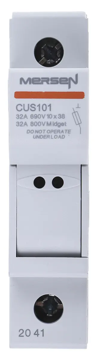 Mersen Sicherungshalter für Hutschienenmontage Modulostar für 10 x 38mm Sicherungen 32A 690 V ac → 1kV ac/dc,