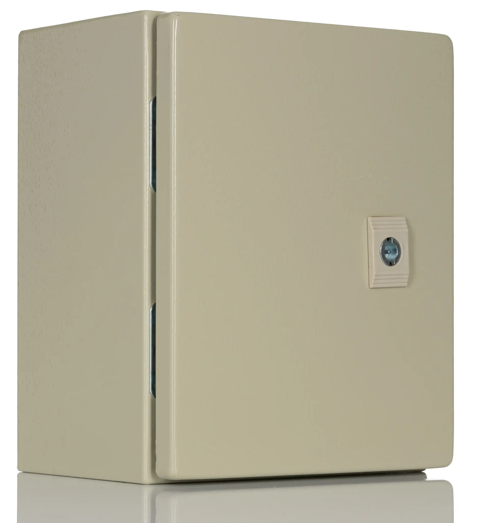 Produktfoto 1 von RS PRO Stahl Wandanschlusskasten RAL 7032 IP66, HxBxT 250 mm, 200 mm x 150 mm