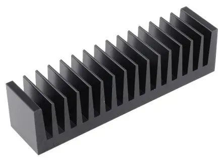 Produktfoto 1 von Fischer Elektronik Kühlkörper für Universelle rechteckige Alu 1.35°C/W, 37.5 mm x 160mm x 40 mm