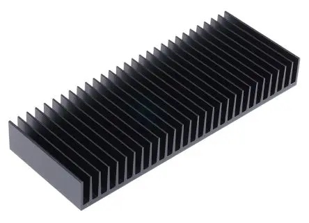 Produktfoto 1 von Fischer Elektronik Kühlkörper für Universelle rechteckige Alu 1.4°C/W, 75 mm x 200mm x 25 mm
