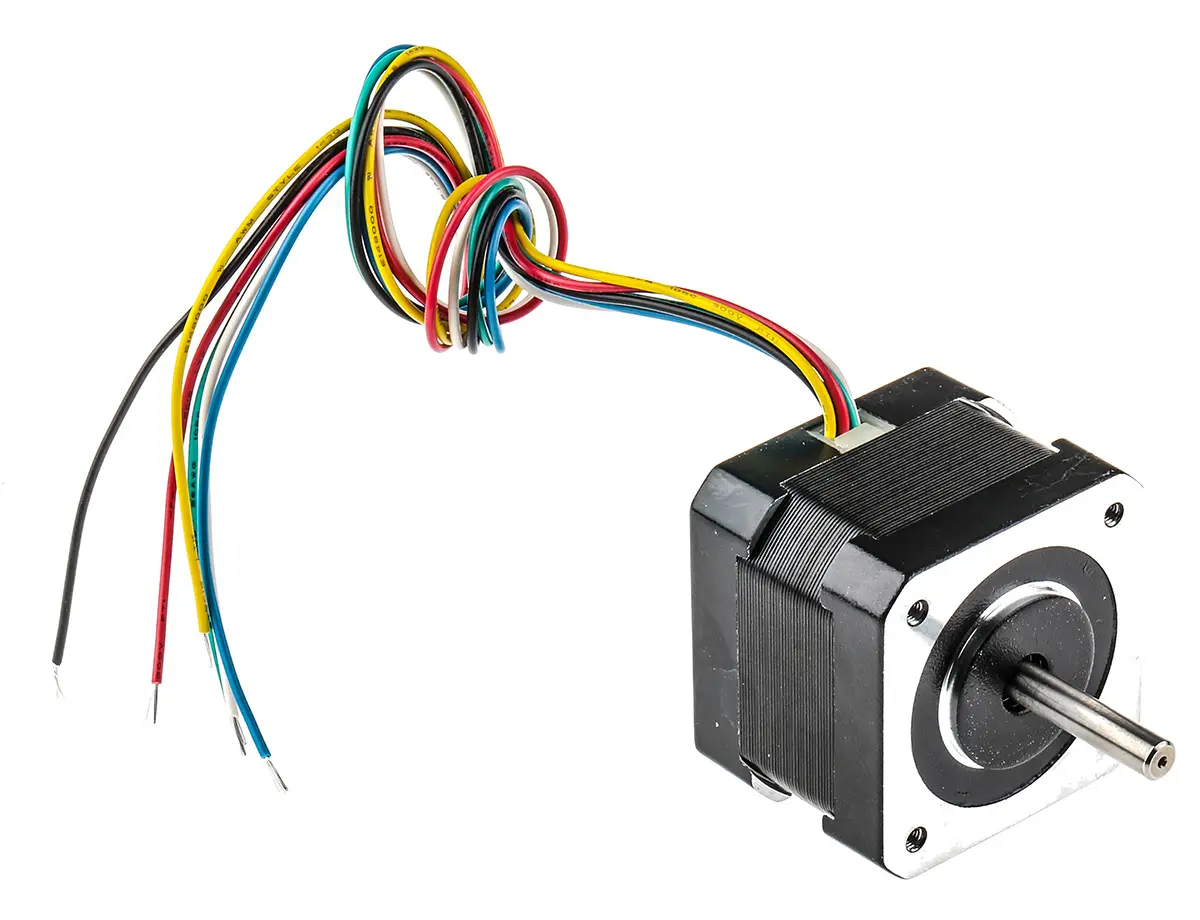 RS PRO Hybrid 1.8 ° Schrittmotor / 400 mA 0.158 Nm, 42.3 x 42.3 mm Wellen-Ø 5 mm