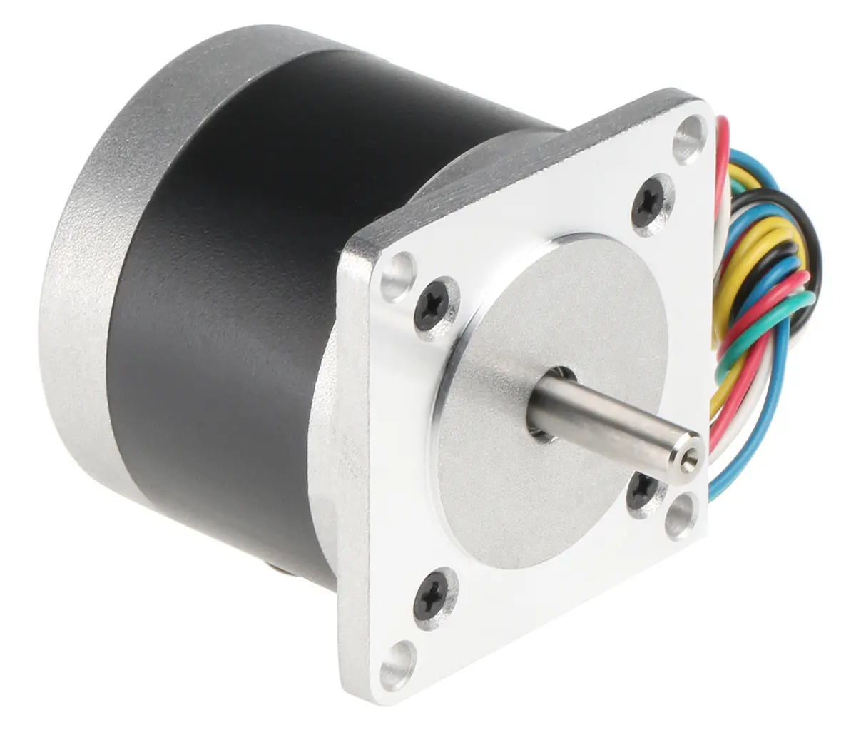 Produktfoto 1 von RS PRO Hybrid 1.8 ° Schrittmotor / 850 mA, 56.4 x 56.4 mm Wellen-Ø 6.35 mm