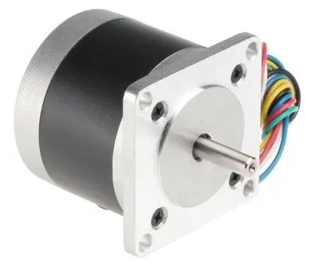 Produktfoto 1 von RS PRO Hybrid 1.8 ° Schrittmotor 6V / 850mA, 56.4 x 56.4 mm Wellen-Ø 6.35 mm