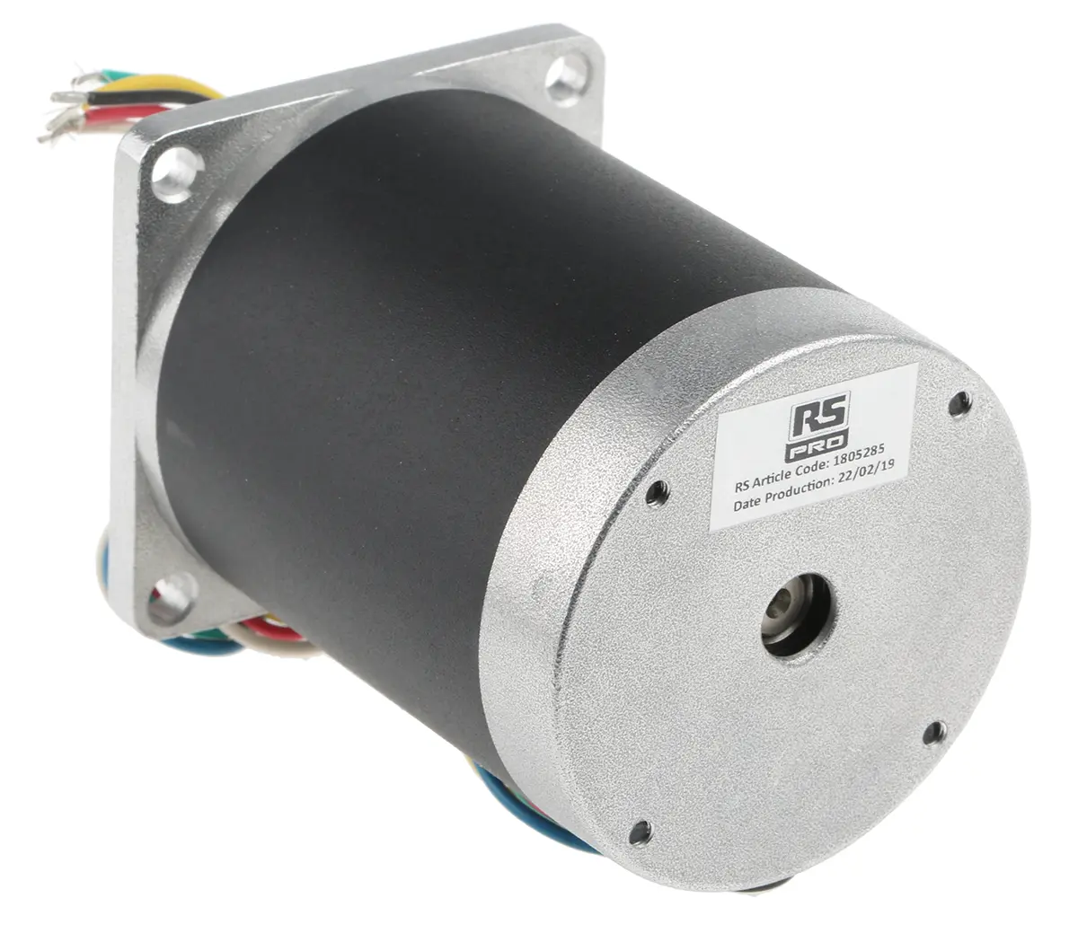 Produktfoto 1 von RS PRO Hybrid 1.8 ° Schrittmotor 2.8 V / 1.5 A 1.25 Nm, 56.4 x 56.4 mm Wellen-Ø 6.35 mm