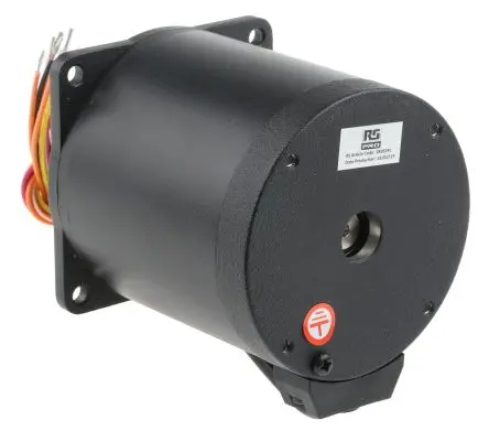 Produktfoto 1 von RS PRO Hybrid 1.8 ° Schrittmotor 2.54V, 4.76 V, 6.6 V / 3.92A, 82.5 x 82.5 mm Wellen-Ø 9.52 mm