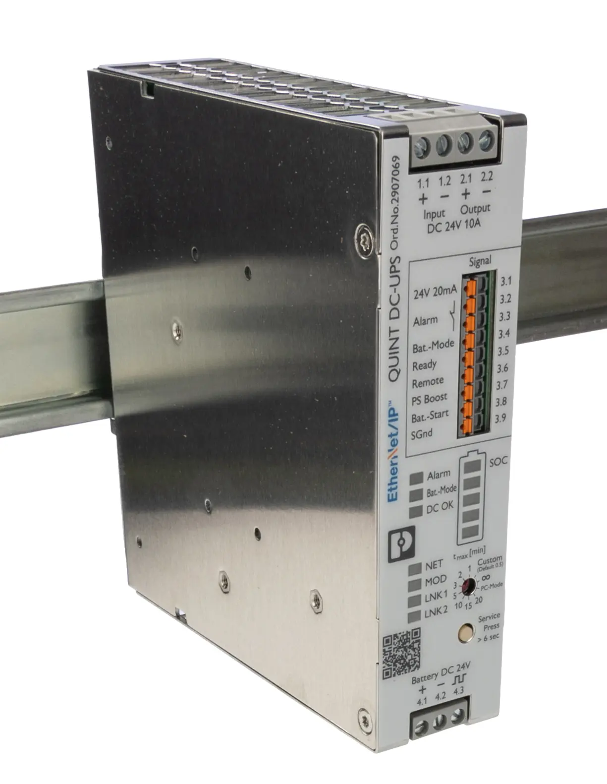 Produktfoto 1 von Phoenix Contact QUINT4 DIN-Schienen USV Stromversorgung 480W, 18 → 32V dc / 16.3A, EtherNet/IP
