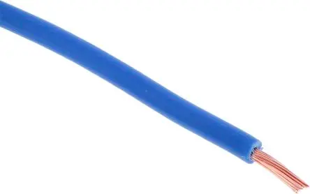 Produktfoto 1 von RS PRO Normierte Aderleitung, 18 AWG 100 m Blau Ø 3 mm 32 Litzen Polyvinylchlorid, Polyvinylchlorid