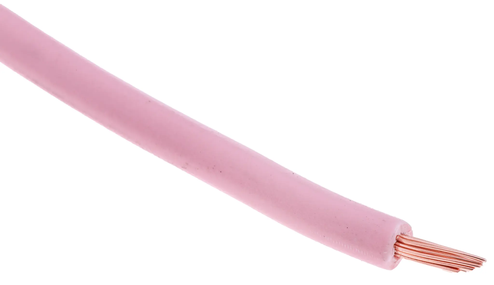 Produktfoto 1 von RS PRO Einzeladerleitung 1.5mm², 16 AWG 100m Rosa PVC TI3 isoliert Ø 3.3mm 30 / 0,25 mm Litzen UL1015