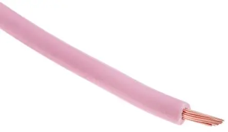 Produktfoto 1 von RS PRO Schaltdraht, 16 AWG 100 m Rosa Ø 3.3 mm 30 Litzen