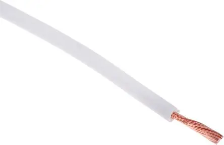 Produktfoto 1 von RS PRO Schaltdraht, 16 AWG 100 m Weiß Ø 3.3 mm 30 Litzen