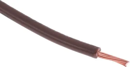 Produktfoto 1 von RS PRO Schaltdraht, 16 AWG 100 m Braun Ø 3.3 mm 30 Litzen