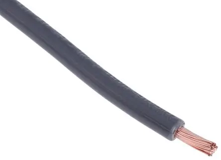 Produktfoto 1 von RS PRO Schaltdraht, 14 AWG 100 m Grau Ø 3.7 mm 50 Litzen Polyvinylchlorid