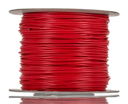 Produktfoto 1 von RS PRO Tri-Rated Schaltdraht, 22 AWG 100 m Rot Ø 2.6 mm 16 Litzen Polyvinylchlorid