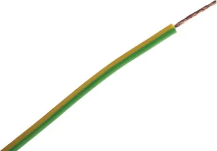 Produktfoto 1 von RS PRO Schaltdraht, 20 AWG 100 m Grün, Gelb Ø 2.8 mm 24 Litzen