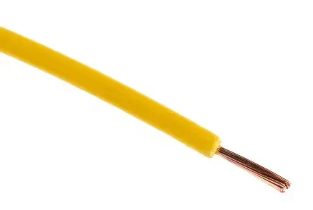 Produktfoto 1 von RS PRO Tri-Rated Schaltdraht, 20 AWG 100 m Gelb Ø 2.8 mm 24 Litzen Polyvinylchlorid