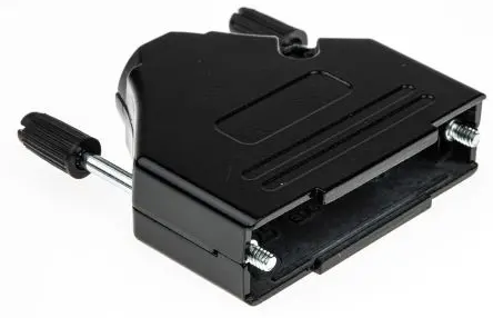 MH Connectors MHDTZK-BK D-Sub-Gehäuse Gerade, 25-polig, D: D-Sub-Gehäuse Zugentlastung, Schwarz, Größe B, aus Zink