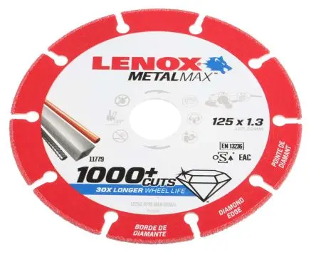 Produktfoto 1 von Lenox Aluminiumbeschichtet Schleifscheibe Trennscheibe Ø 125 mm Mittel, Korngröße P120