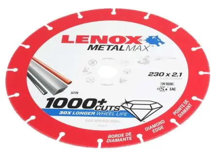 Produktfoto 1 von Lenox Aluminiumbeschichtet Schleifscheibe Ø 230 mm Mittel, Korngröße P60