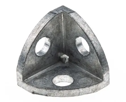 Produktfoto 1 von RS PRO Verbindungskomponente, Winkel-Halterung, Steckverbinderhalterung und Gelenk für 5 mm, M5, L. 18 mm passend für 20