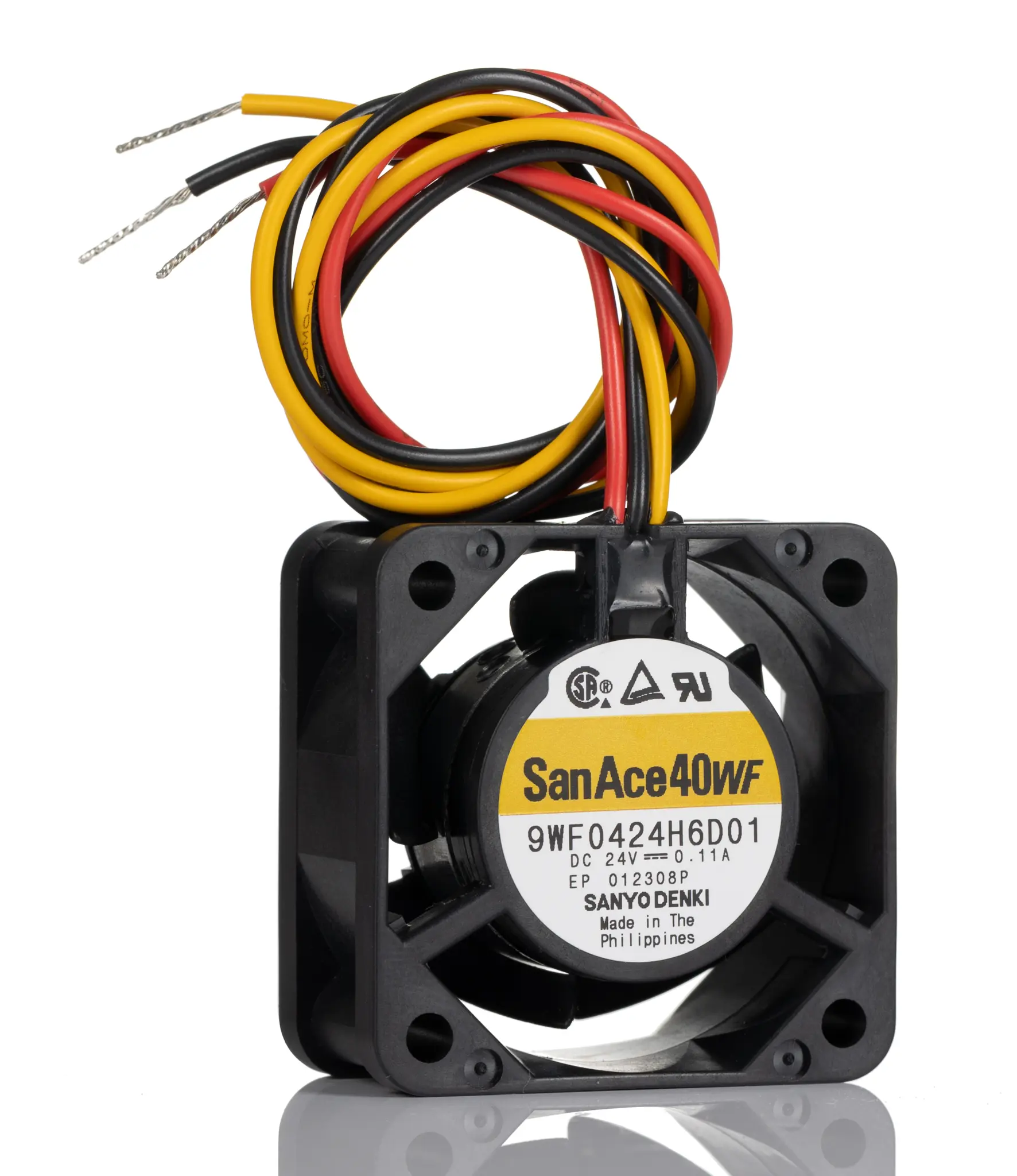 Produktfoto 1 von Sanyo Denki 9WF DC-Axiallüfter, Kugellager, 24 V dc / 2.64W, 40 x 40 x 20mm, 13100U/min, 15.6m³/h