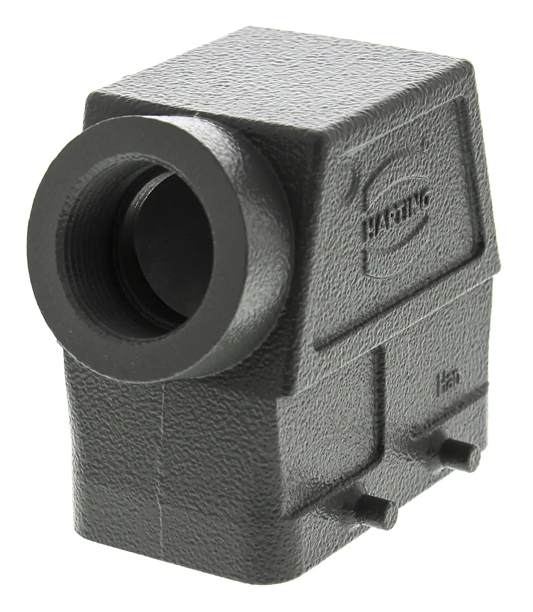 Produktfoto 1 von HARTING Han B Kappe für robusten Stromversorgungsstecker 2 Hebel 2, Anschlusshaube 10B Steckverbinderkappe, IP65