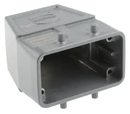 Produktfoto 1 von HARTING Han B Kappe für robusten Stromversorgungsstecker 2 Hebel 2 10B Steckverbinderkappe, IP65