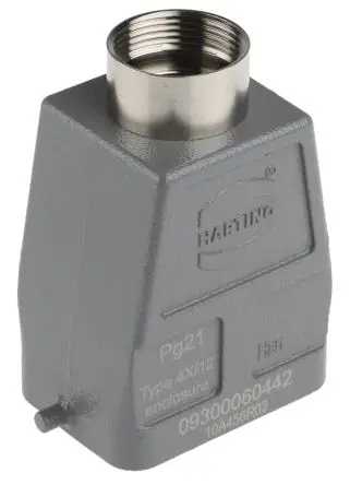 Produktfoto 1 von HARTING Han B Kappe für robusten Stromversorgungsstecker 1 Hebel 1, Anschlusshaube 6B Steckverbinderkappe, IP65