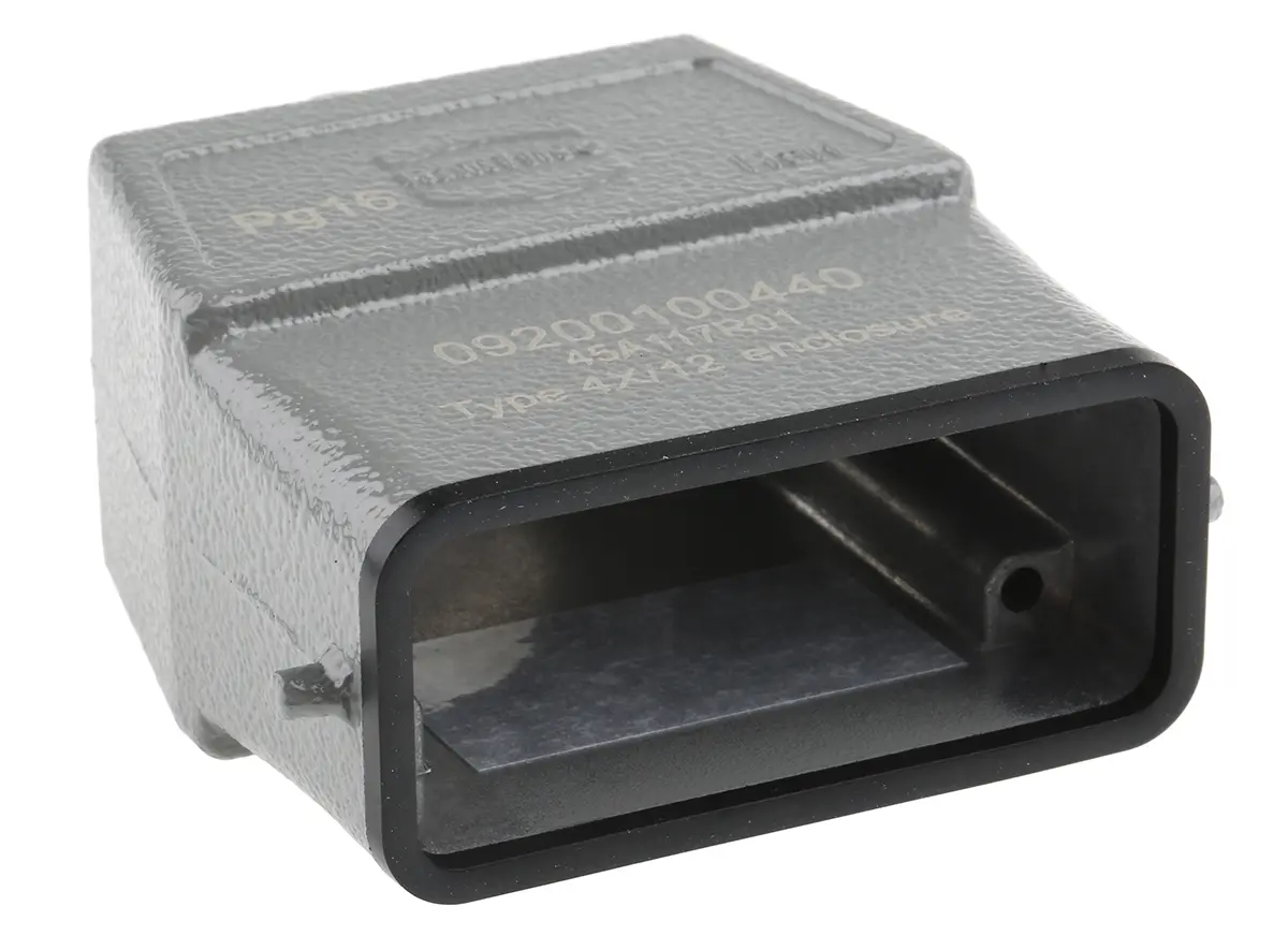 Produktfoto 1 von HARTING Han A Kappe für robusten Stromversorgungsstecker 1 Hebel 1 10A Steckverbinderkappe, IP65