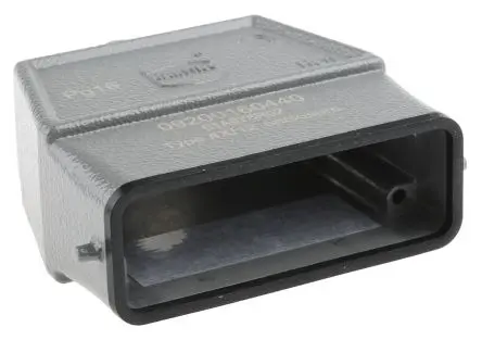 Produktfoto 1 von HARTING Han A Kappe für robusten Stromversorgungsstecker 1 Hebel 1 16A Steckverbinderkappe, IP65