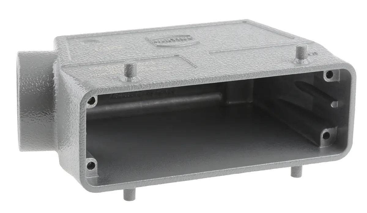 Produktfoto 1 von HARTING Han B Kappe für robusten Stromversorgungsstecker 2 Hebel 2 24B Steckverbinderkappe, IP65