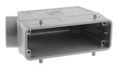 Produktfoto 1 von HARTING Han B Kappe für robusten Stromversorgungsstecker 2 Hebel 2 24B Steckverbinderkappe, IP65