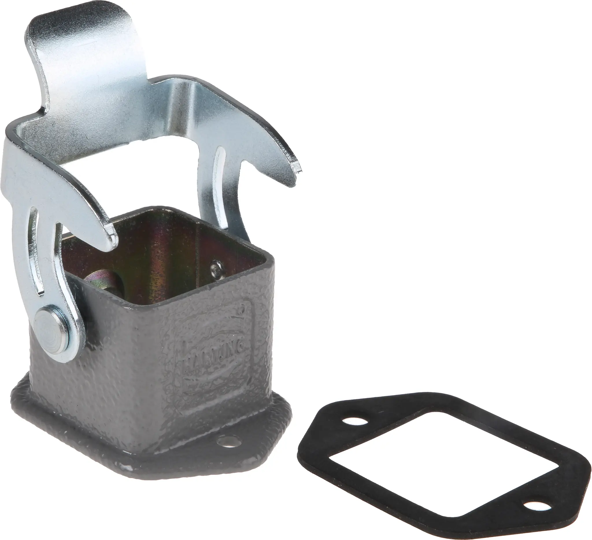 Produktfoto 1 von HARTING Han A Gehäuse für robusten Stromversorgungsstecker Einhebel 1, Schott 3A Steckverbindergehäuse, IP40, IP65, IP44