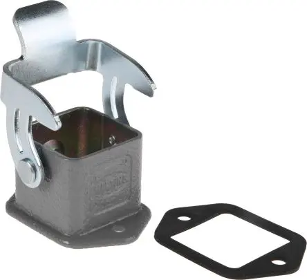 Produktfoto 1 von HARTING Han A Gehäuse für robusten Stromversorgungsstecker Einhebel 1, Schott 3A Steckverbindergehäuse, IP67, IP65, IP44