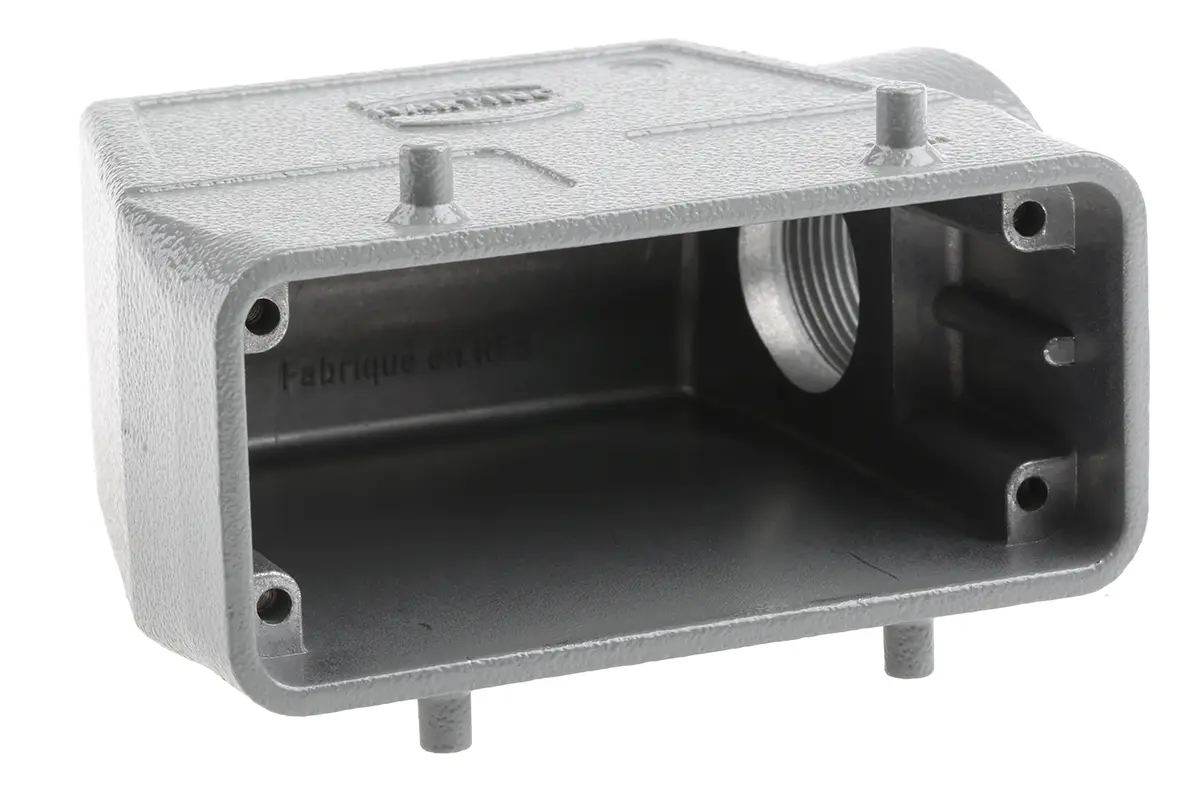 Produktfoto 1 von HARTING Han B Kappe für robusten Stromversorgungsstecker 2 Hebel 2 16B Steckverbinderkappe, IP65
