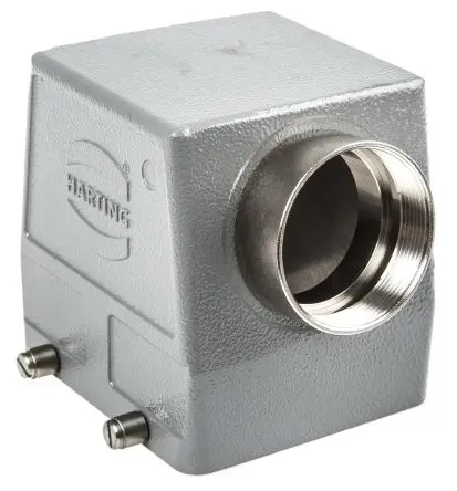 Produktfoto 1 von HARTING Han B Kappe für robusten Stromversorgungsstecker 2 Hebel 2 32B Steckverbinderkappe, IP65
