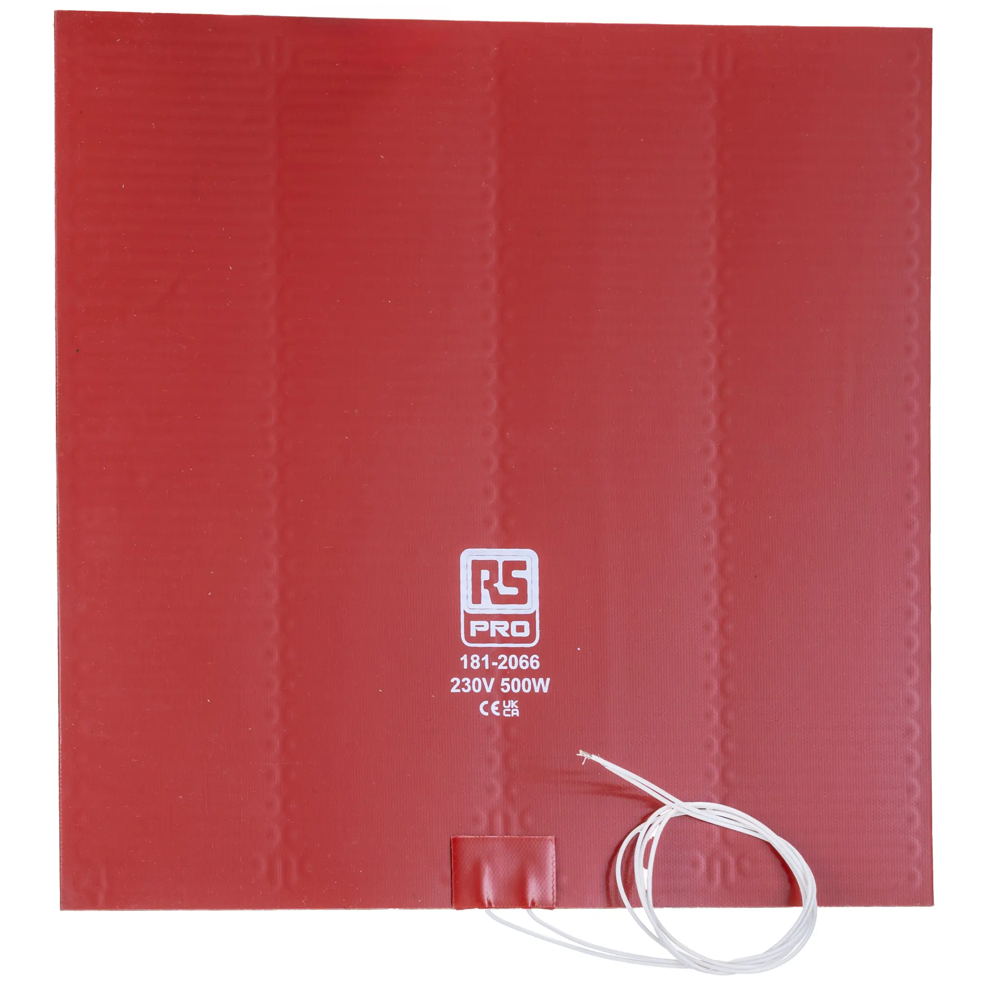 Produktfoto 1 von RS PRO Heizmatte, Rechteckig 500 W +180°C, 254 x 254mm, 230 V ac