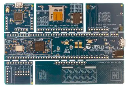 Produktfoto 1 von Infineon PSoC 6 Wi-Fi BT PSoC, WiFi-Entwicklungstools Entwicklungstool Microcontroller PSoC 6 PSoC CY8C624ABZI-S2D44