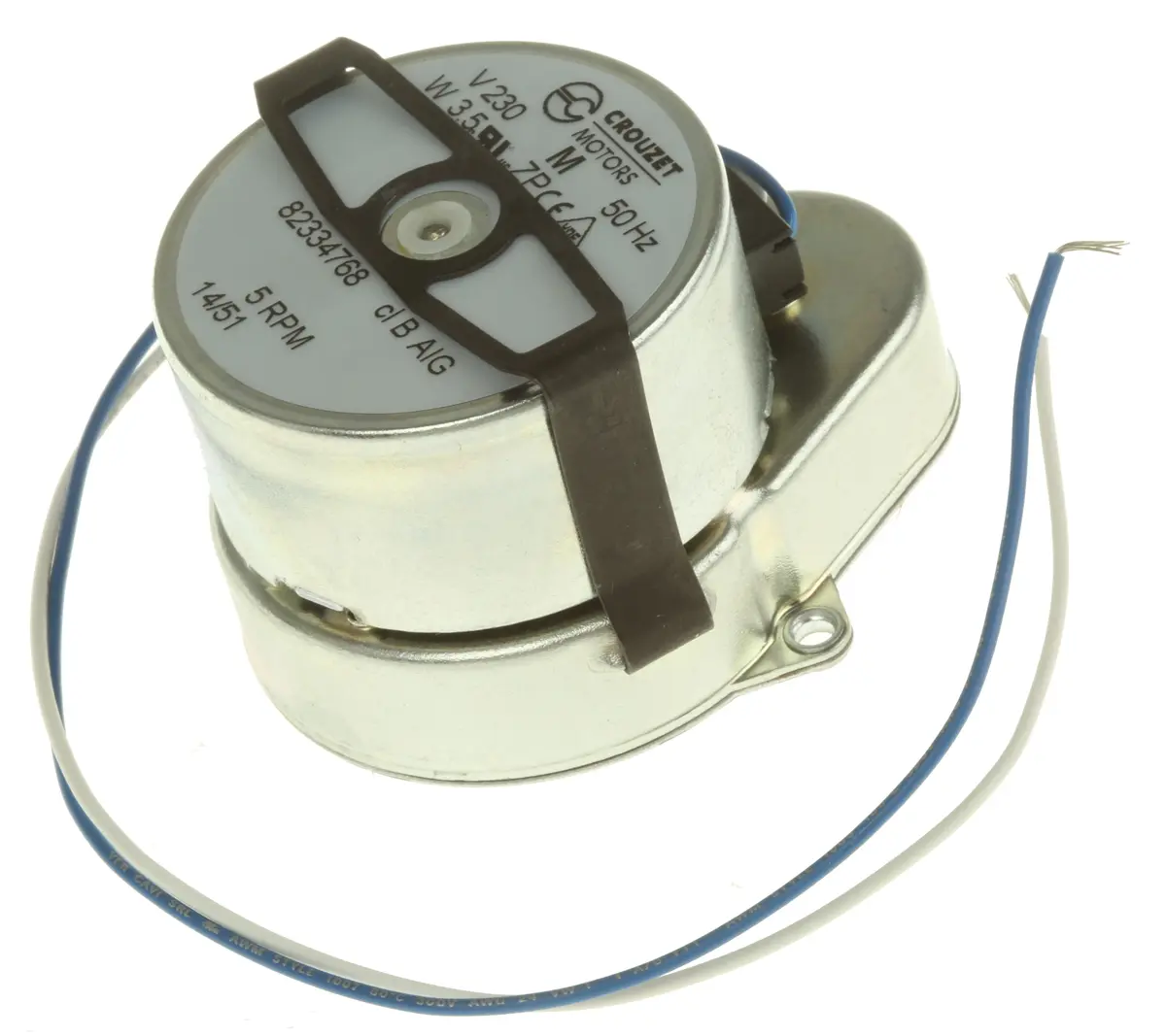Produktfoto 1 von Crouzet 82 334 5 AC-Getriebemotor Rechtsdrehend, 3 W 5 rpm 230 V Panel