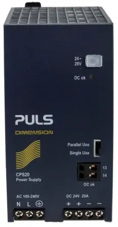 Produktfoto 1 von PULS Wide DIN-Schienen Netzteil 240V ac AC / 20 A 24V dc DC 480 W