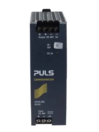 Produktfoto 1 von PULS CD DC/DC Konverter, 48V dc OUT 5 A DIN-Hutschiene 60V dc 1.5 kV dc 240 W 70 °C 70 °C