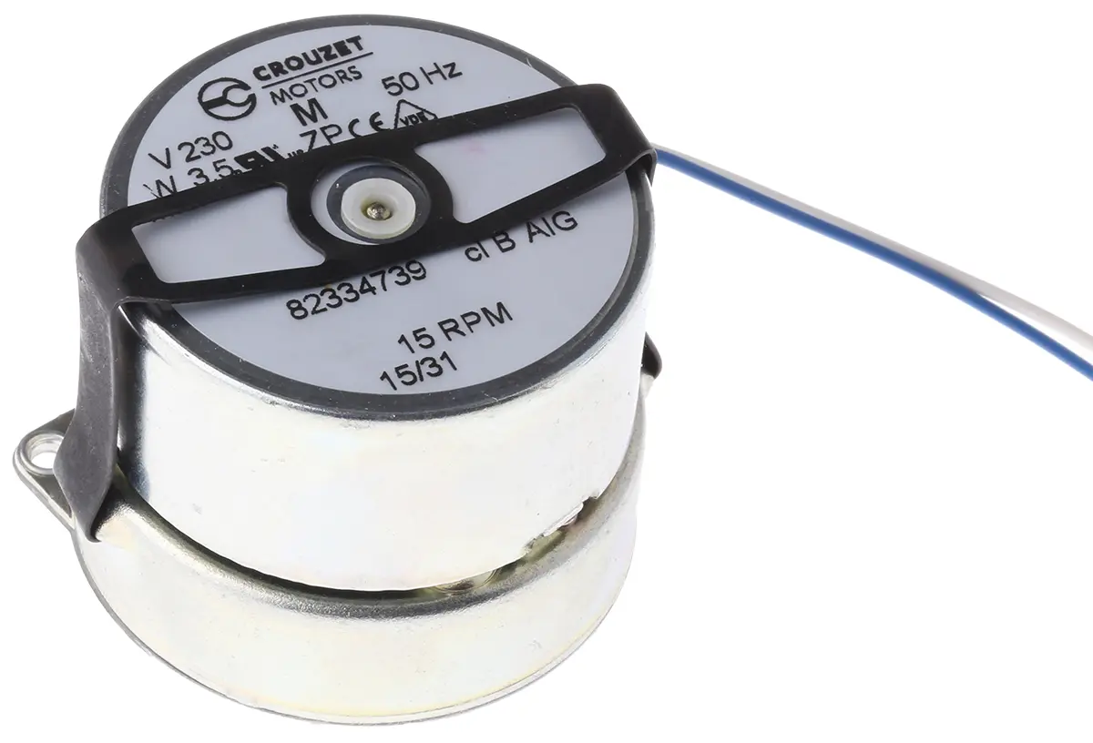 Produktfoto 1 von Crouzet 82 334 5 AC-Getriebemotor Rechtsdrehend, 3 W 15 rpm 230 V Panel