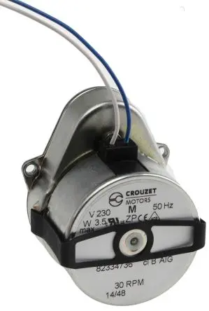 Produktfoto 1 von Crouzet 82 334 5 AC-Getriebemotor, 1-phasig Synchron Rechtsdrehend, 3 W 30U/min 230V Panel